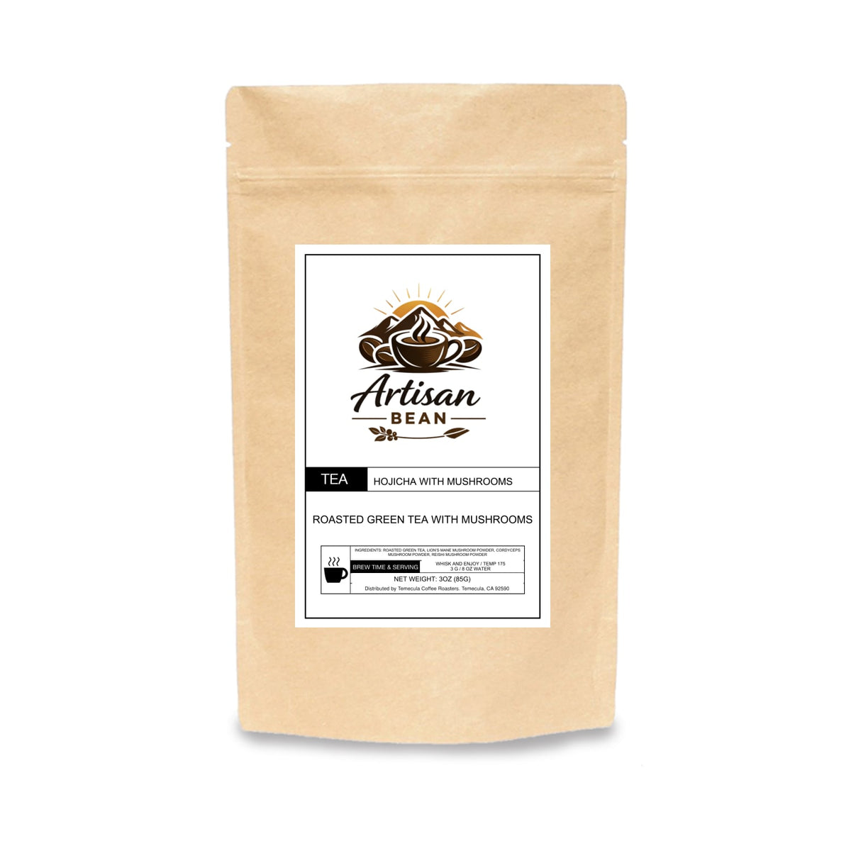 Hojicha With Mushrooms