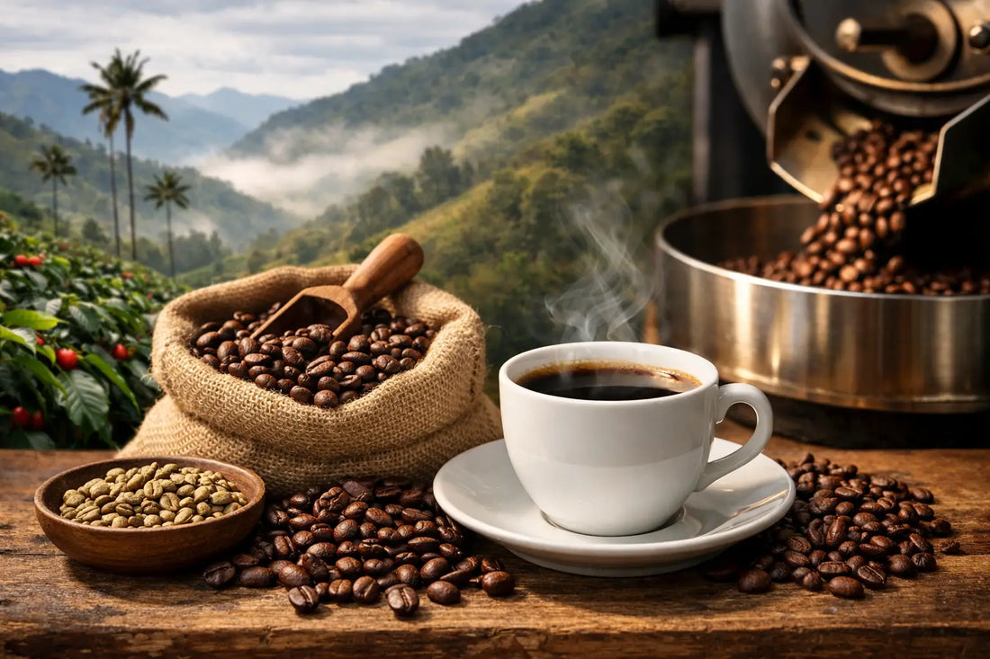 Single Source Coffee From Colombia, Freshly Roasted